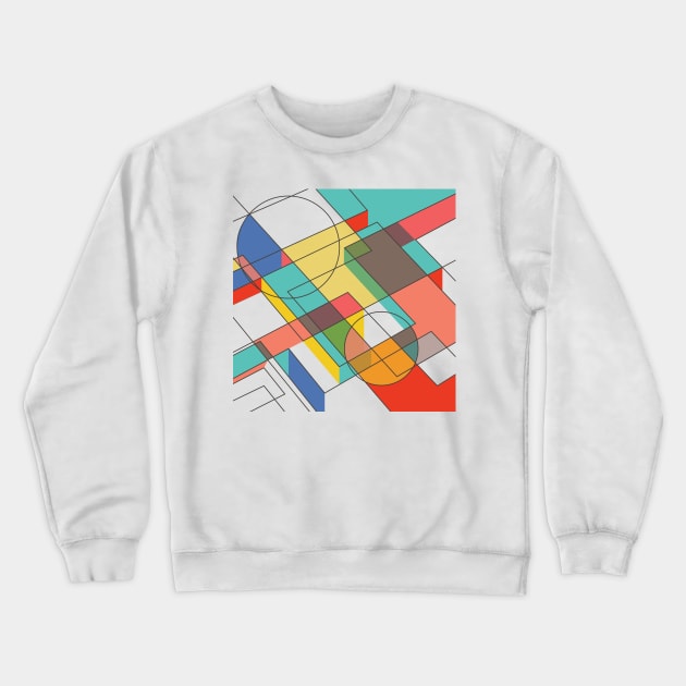 Mid Century Modern Abstraction Crewneck Sweatshirt by Makanahele